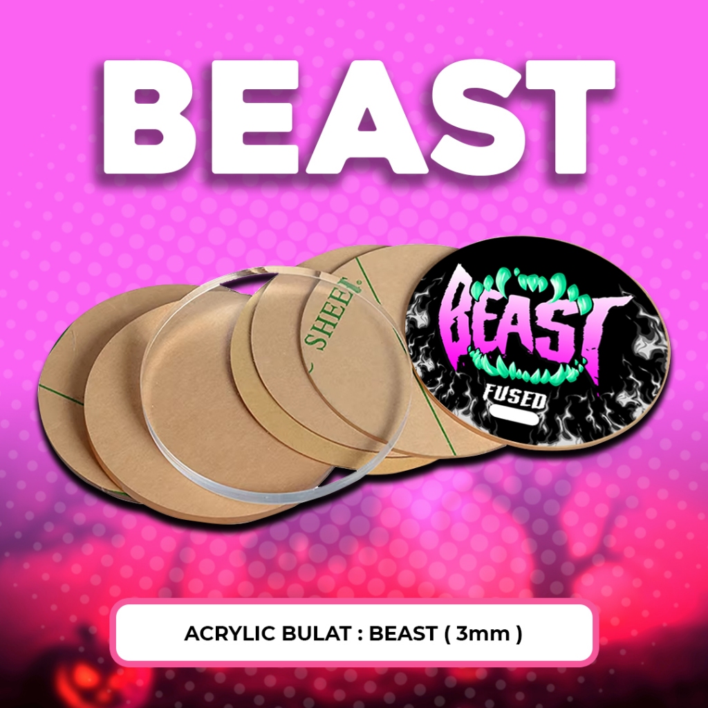 

Acrylic Bulat BEAST - Ukuran 3mm - Isi 2 Pcs