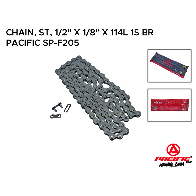 rantai pacific sepeda bmx mini anak ukuran 12 16 18 20