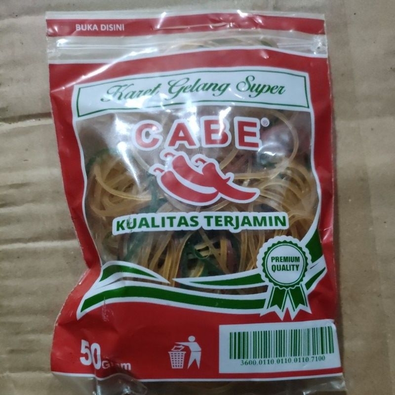 

karet 50g / KARET GELANG 50 gr