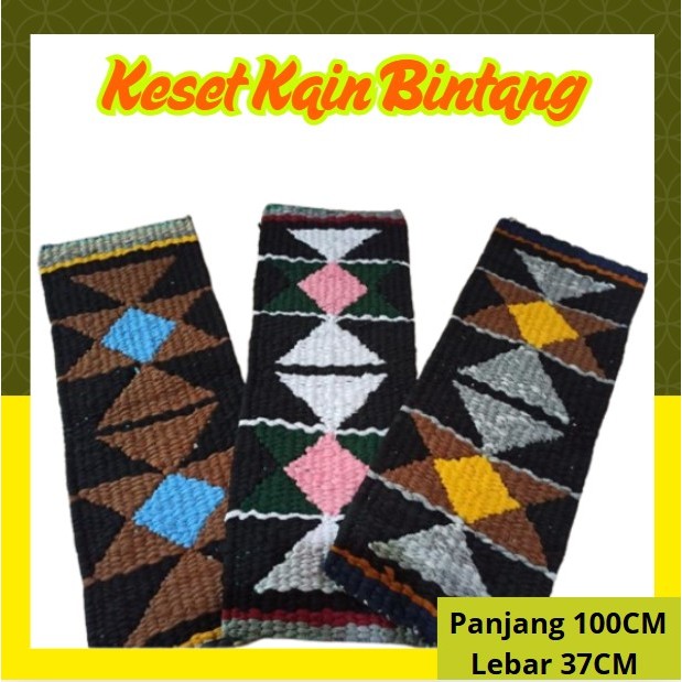 Keset Kain Jumbo Gunungan Kain Perca Tebal/Keset Kain Rumah Dapur Teras Tebal Panjang 100cmx37cm