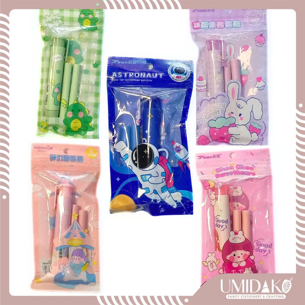 

[UMIDAKO] ERASER PEN / PENGHAPUS BERBENTUK PEN / ERASER PEN + REFILL