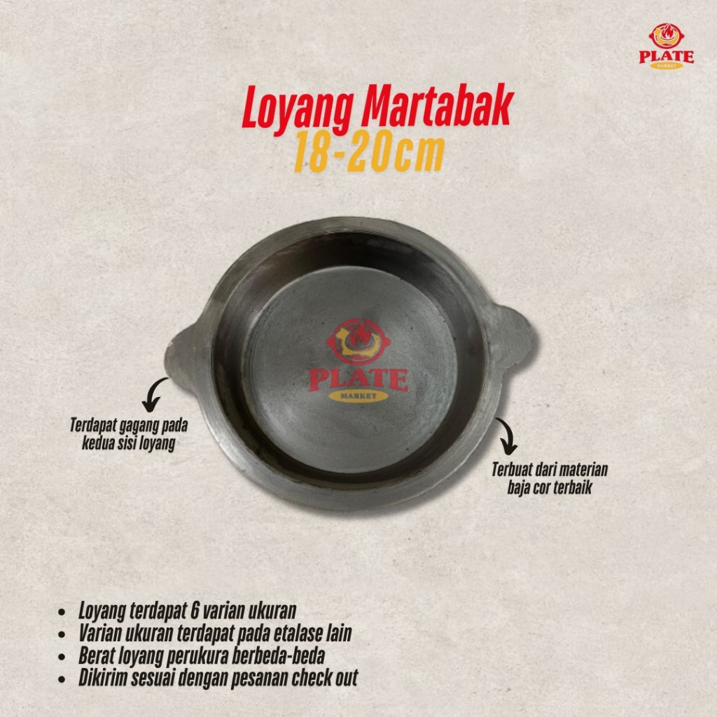 Loyang Martabak Manis 18-20cm