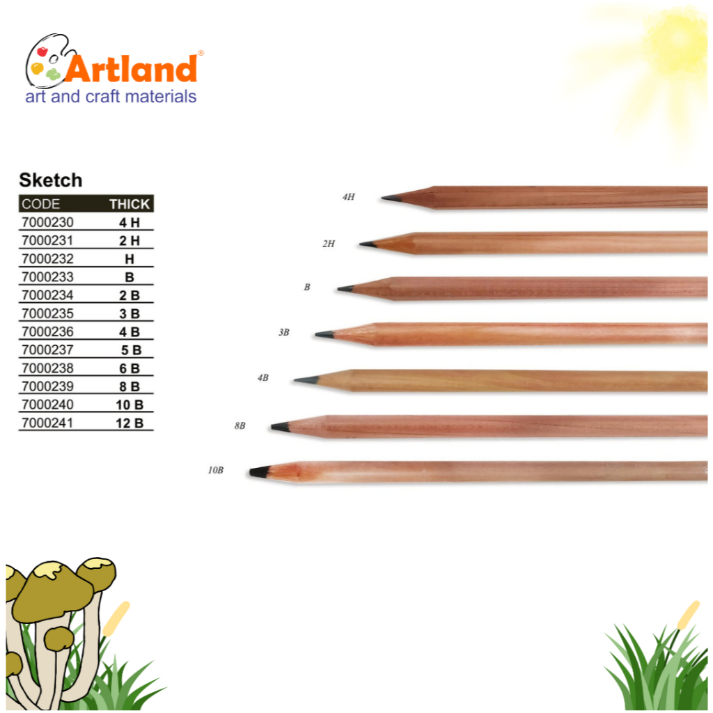 

De Goya Sketch Pencil – Pensil Gambar Profesional Berbagai Ketebalan (4H-12B)