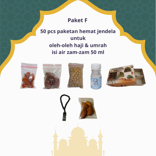 

paketan hemat tasbih+almond jendela untuk oleh oleh haji dan umroh 50 pcs (isi air zamzam 50 ml)