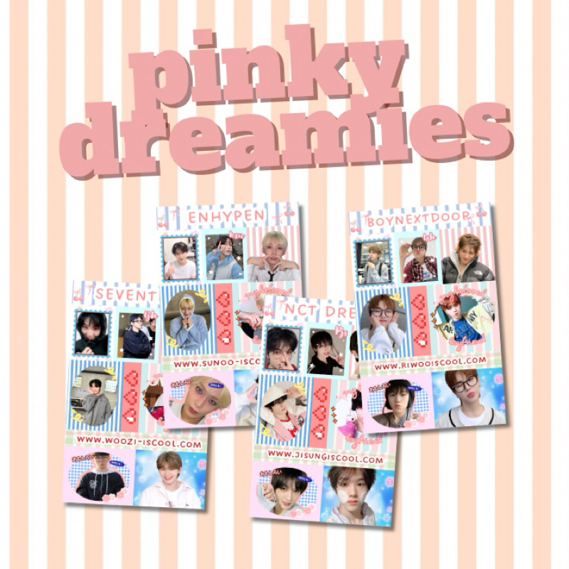 

pinky dreamies STICKER ENHYYPEN NCT DREAM SEVENTEEN BOYNEXTDOOR Sticker Murah Kpop Freebies