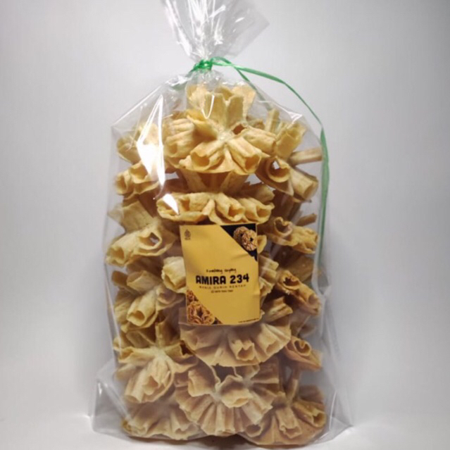 

Kembang Goyang Mekar 500g/ manis gurih renyah/ rasa khas wijen