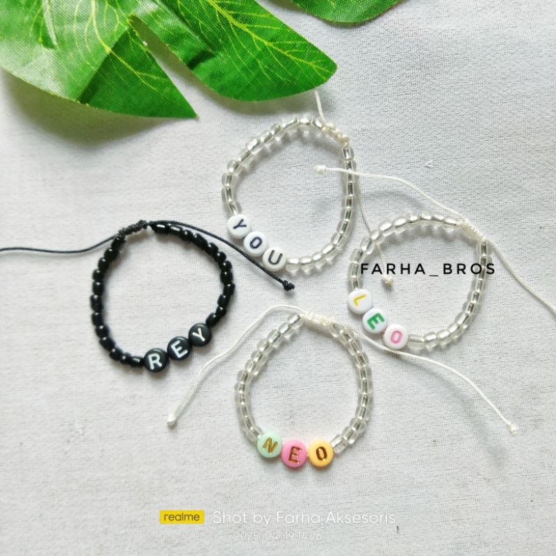 Gelang Manik Nama Gelang Anak Bayi Manik-manik Tali serut