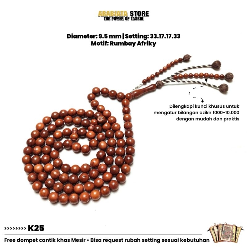 Tasbih Kokka Kauka Mesir Original