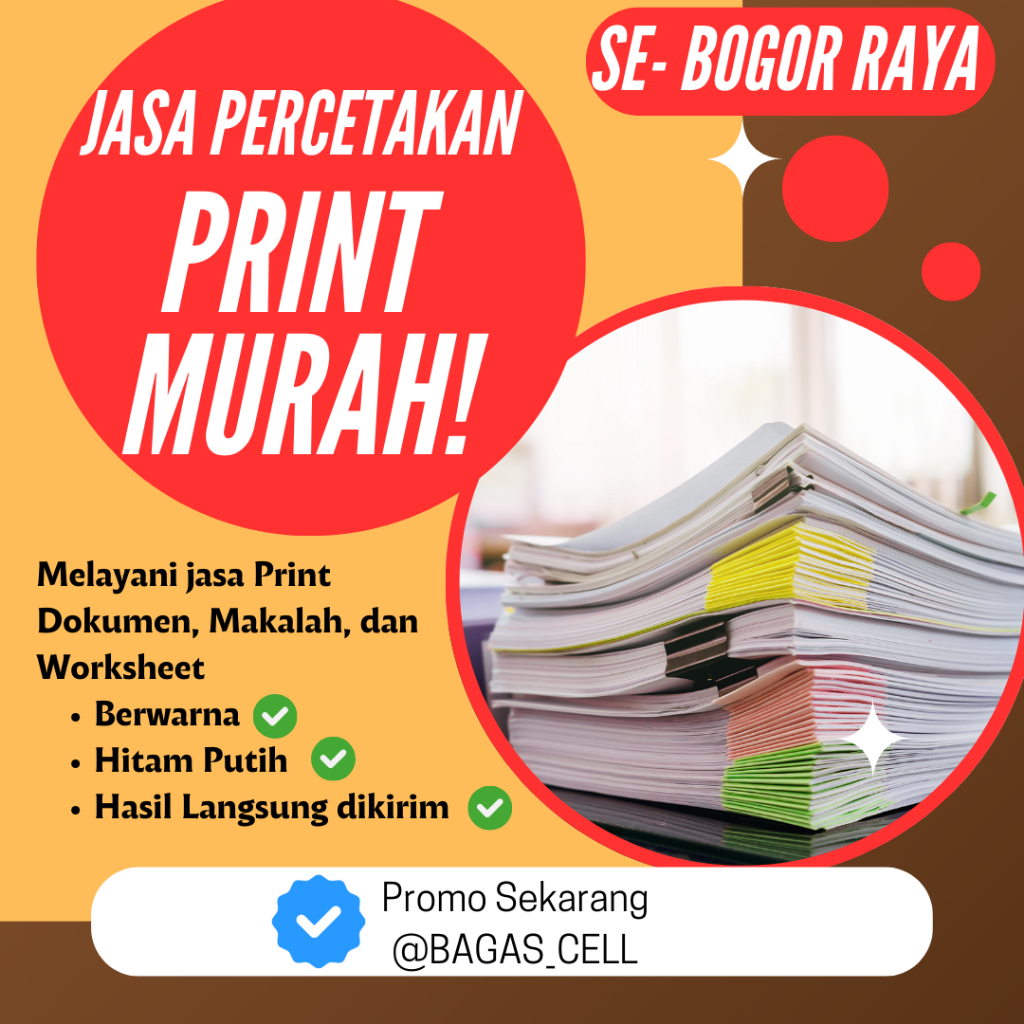 

Print Murah A4 75 & 80 GSM Langsung jadi Cepat