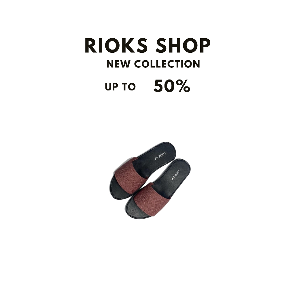 CYRA Look Up Sandal Wanita Sandal Selop Wanita Non Slip Rajut