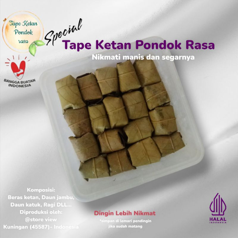 

@store view Tape ketan Pondok Rasa isi 16 fresh & nikmat