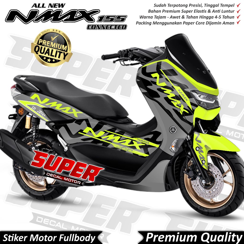 TERBARU Stiker Decal Yamaha Nmax 2020 2021 2022 Full Body Variasi Green Line Keren