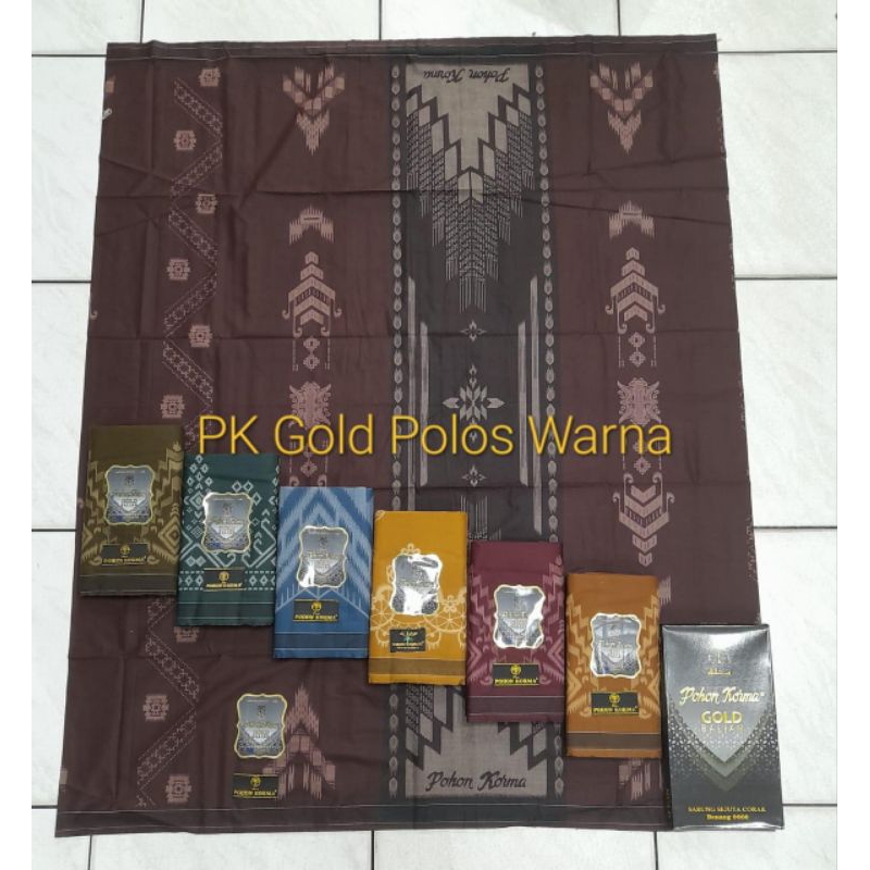 Sarung Pohon Kurma Gold Balian benang 9000 motif pintu aceh