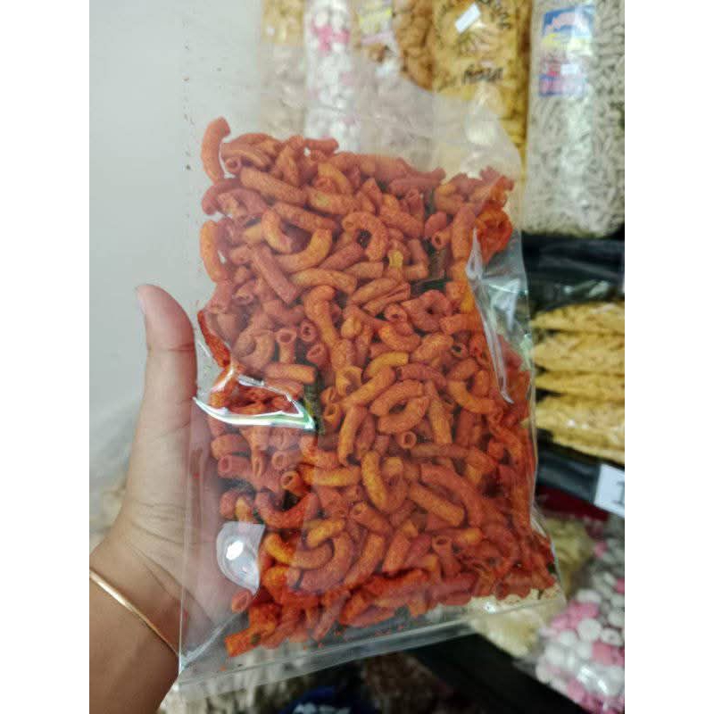 

makaroni pedas / makaroni pedas daun jeruk / makaroni bantet / makaroni bentuk pipa / makaroni 250gr