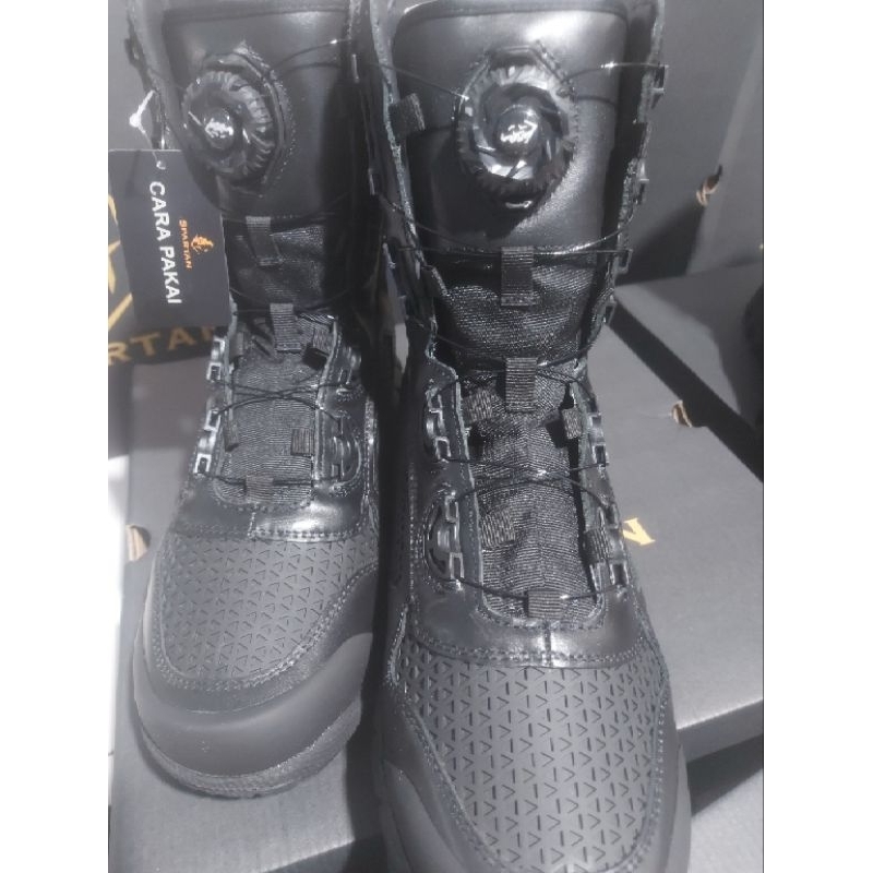 Sepatu PDL tali putar spartan libra