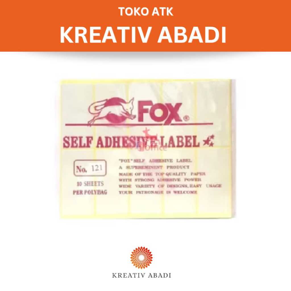 

Label sticker FOX No. 121