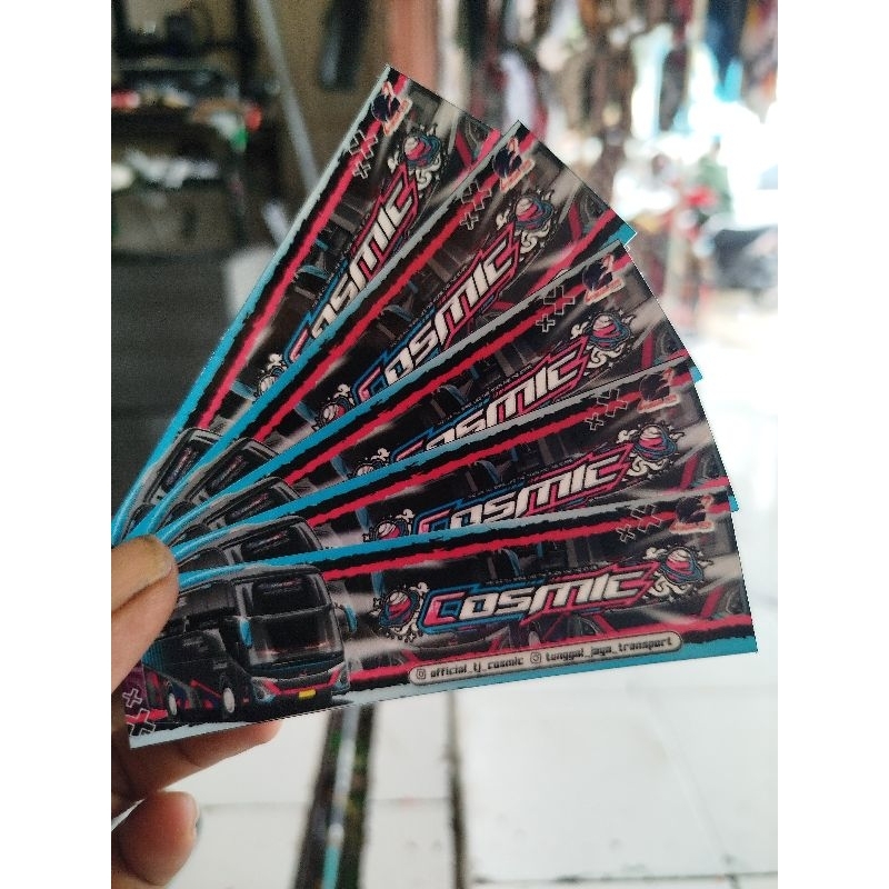 stiker bus COSMIC Tunggal Jaya