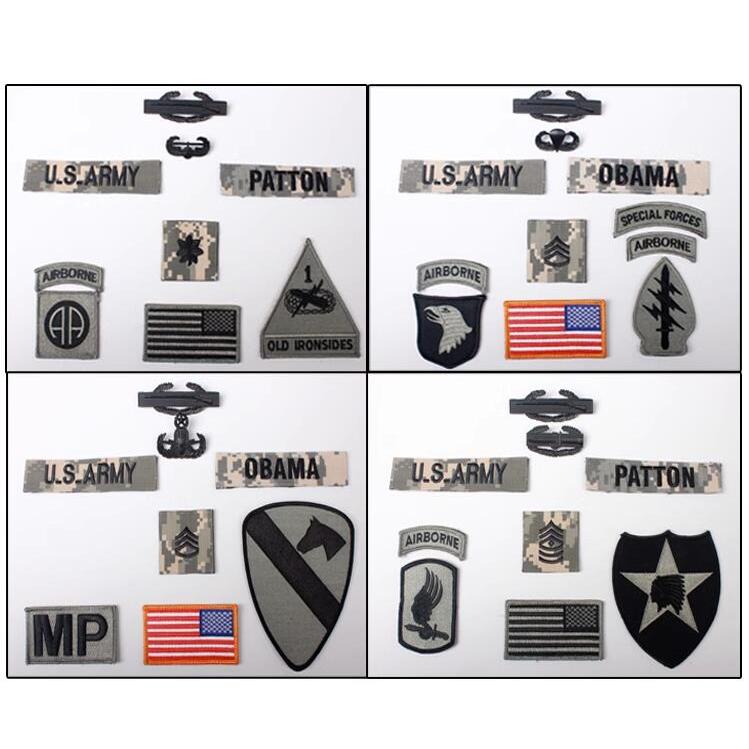 Us Army Special Forces GROUP ACU Camo Combat Uniform Embroidery badge
