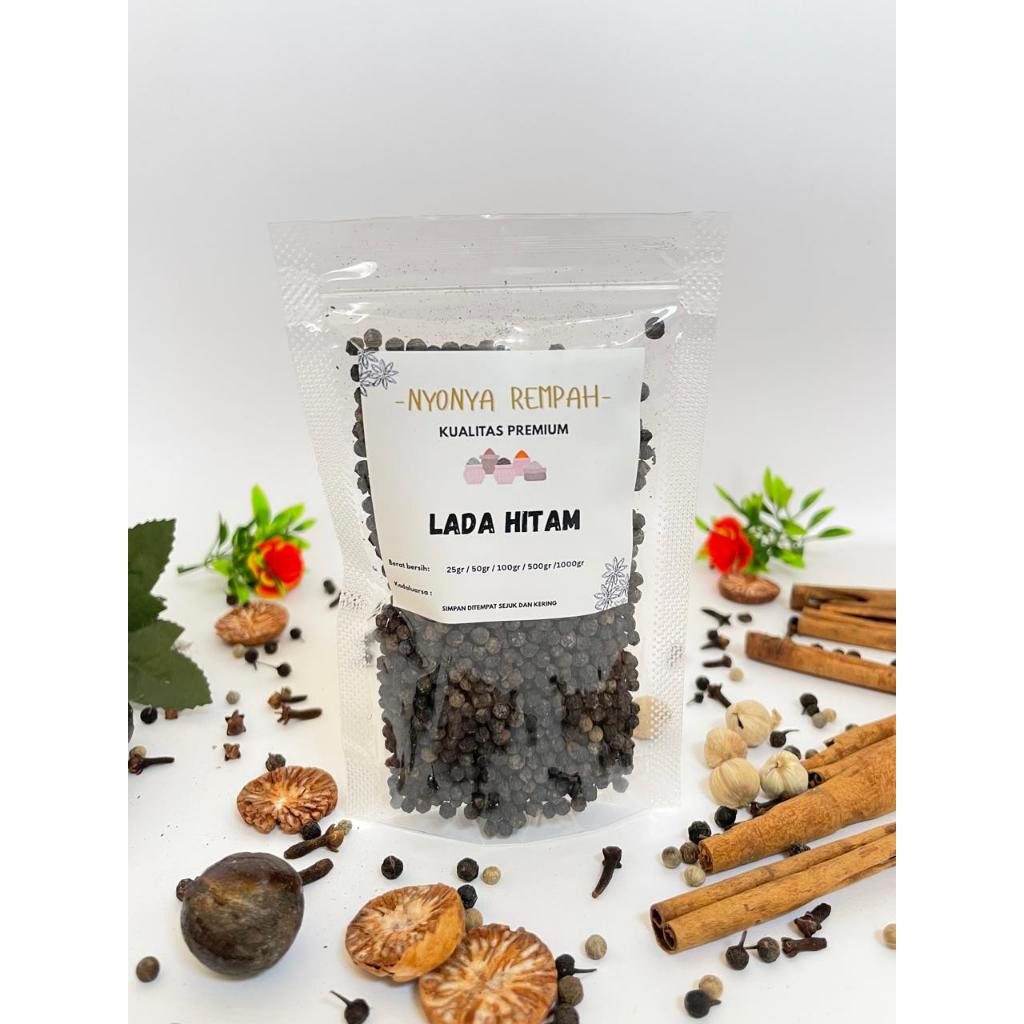 

Lada Hitam/ Black Pepper / Lada hitam utuh / Lada hitam Biji PREMIUM QUALITY-Nyonya Rempah