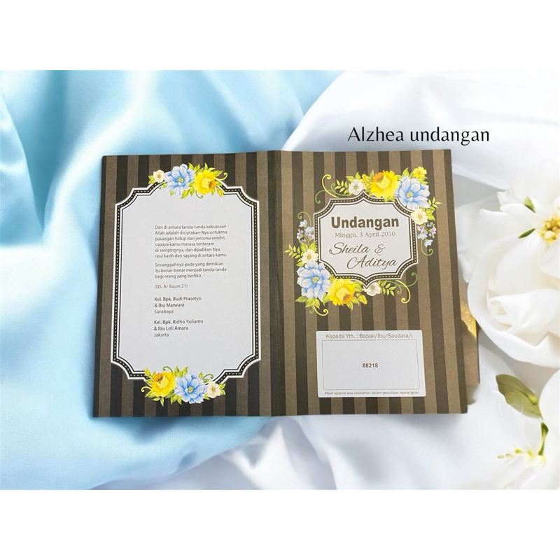 Undangan Blangko Kosong (isi 100 pcs) ERBA 88218 Undangan pernikahan kosongan (isi 100 pcs)