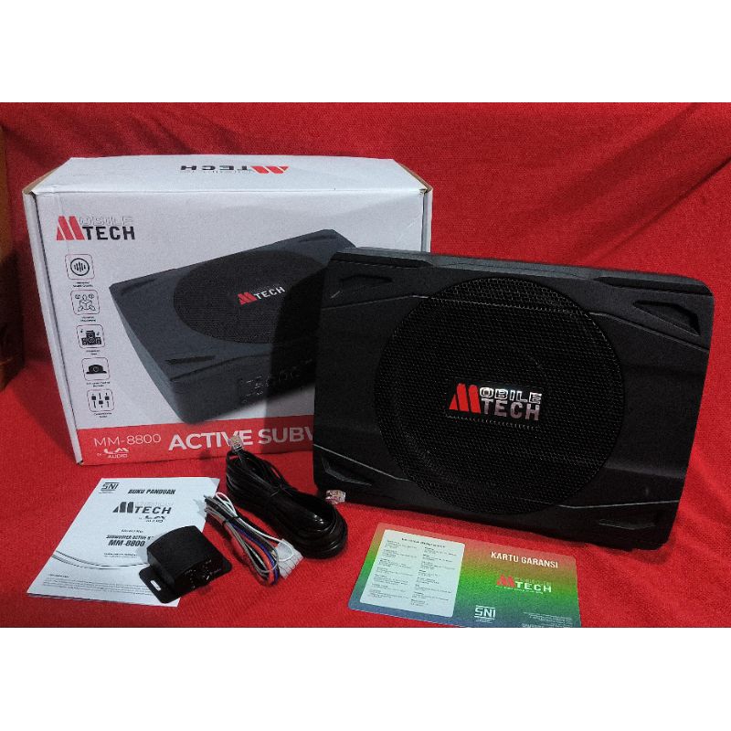 Subwoofer aktif kolong mobil Mtech MM-8800 By LM AUDIO /subwoofer kolong aktive Mtech 8inch