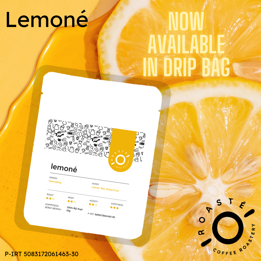 

Lemoné Drip Bag 10g - Coffee Kopi Arabica Kamojang Honey Siap diseduh