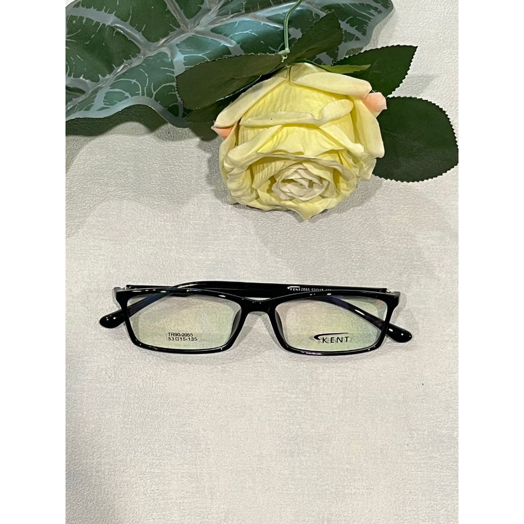 KACAMATA KOTAK WARNA HITAM UNTUK MINUS DAN SILINDER PRIA DAN WANITA TIPE 2055 C1