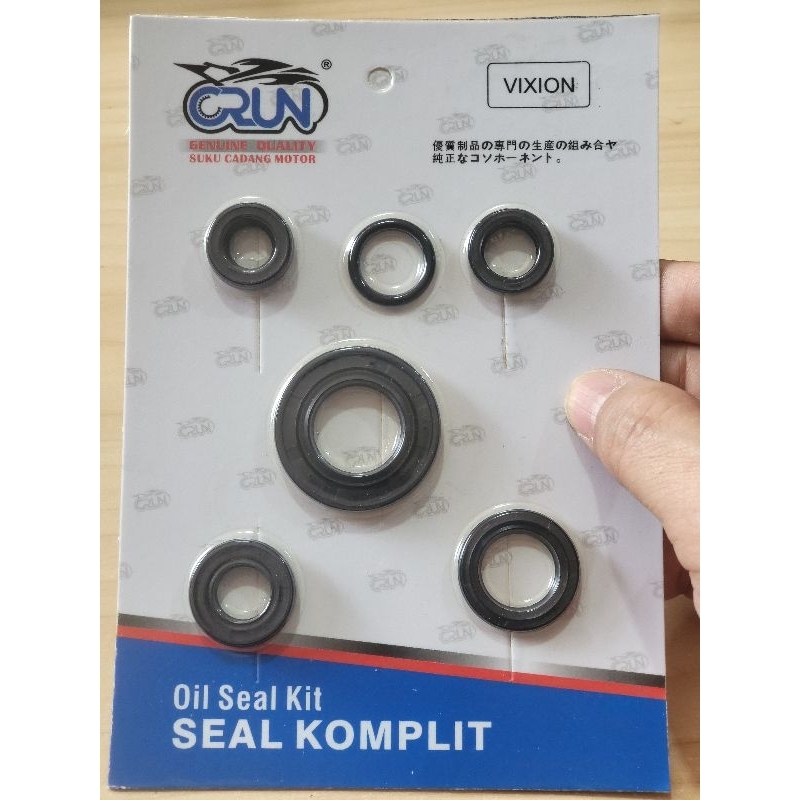 SIL SEAL KOMPLIT / OIL SEAL KIT VIXION / VIXION NEW / JUPITER MX KING / BYSON / ASLI CRUN