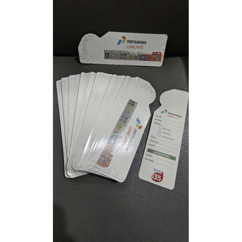 

Tag Label Gantungan Oli Pertamina