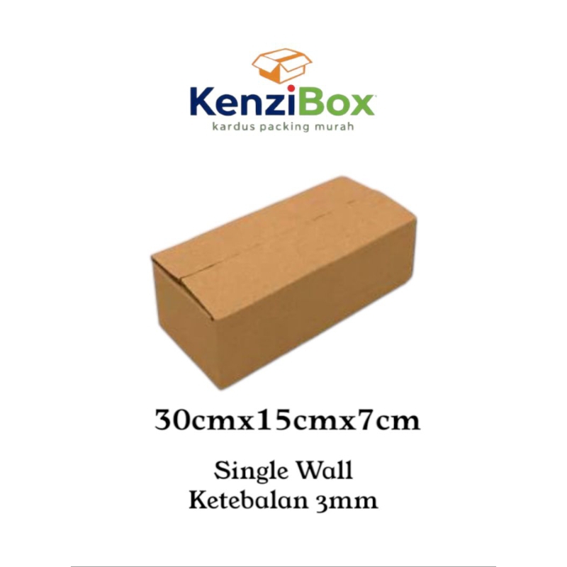 

kardus/karton/box uk. 30x15x7 cm single wall, sheet polos