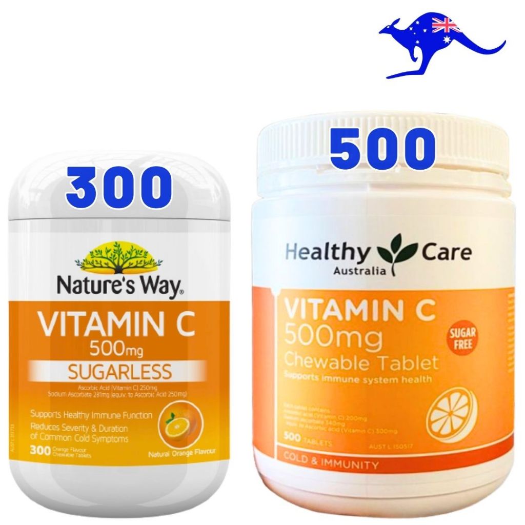 Healthy Care Vitamin C 500mg 500 Chewable Tablets Australia / CENOVIS Sugarless Vitamin C 500 mg Che