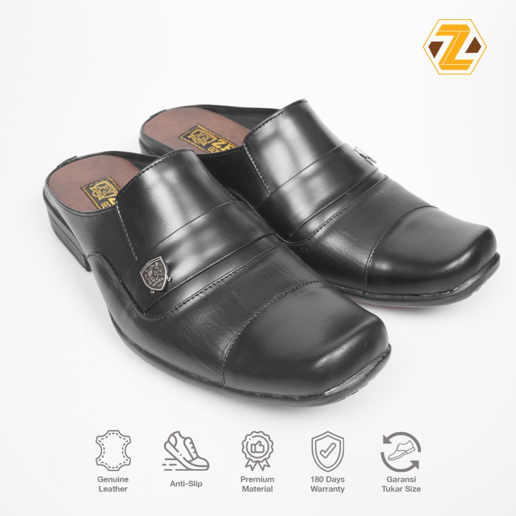 ZEGER Sepatu Selop kulit Pria - BP 406