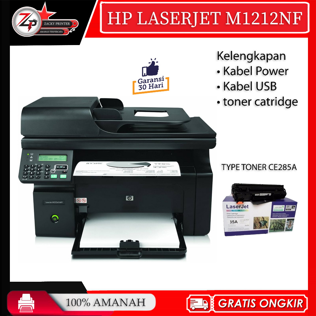 Printer fotocopy HP LaserJet Pro M1212nf MFP m 1212 nf