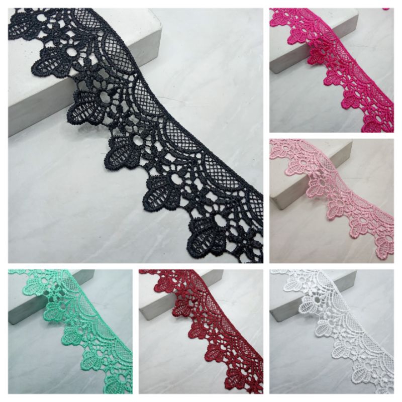 1 METER RENDA GYPER BORDIR,RENDA GUIPER