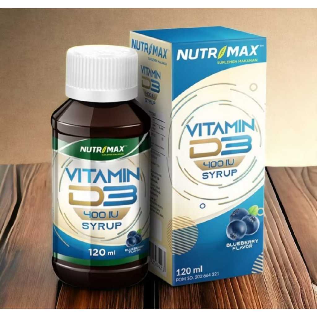 Nutrimax Vitamin D3 400 IU Syrup / Vitamin D3 Anak dan Dewasa 120ml