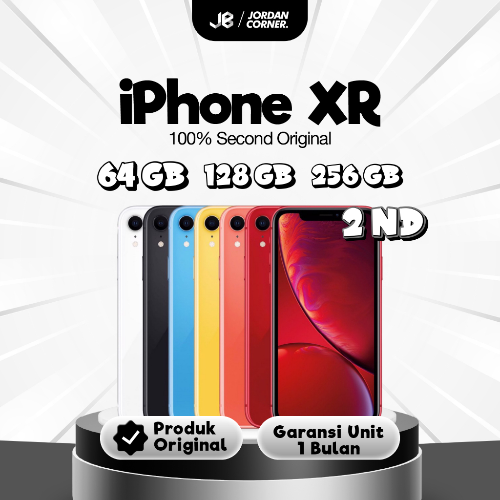 iPhone XR Second 64GB 128GB 256GB Bergaransi