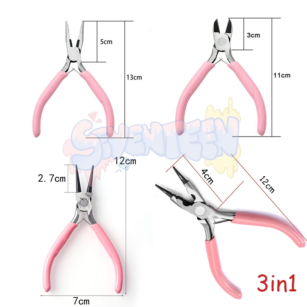 【1PCS】Tang Aksesoris 3 in1 Tang Jepit Potong Pelintir - Tang Kerajinan Tangan Diy