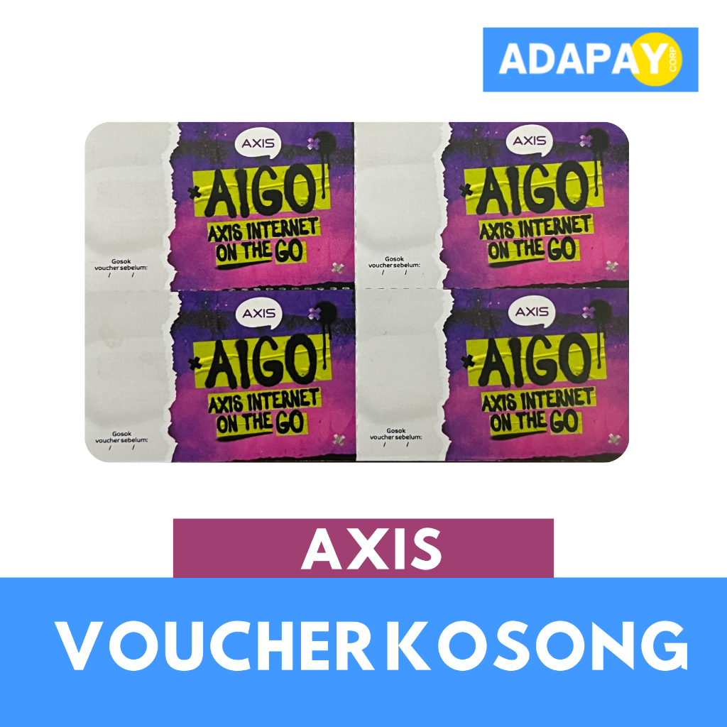 VOUCHER KOSONG AXIS (1BOX ISI 400pcs)