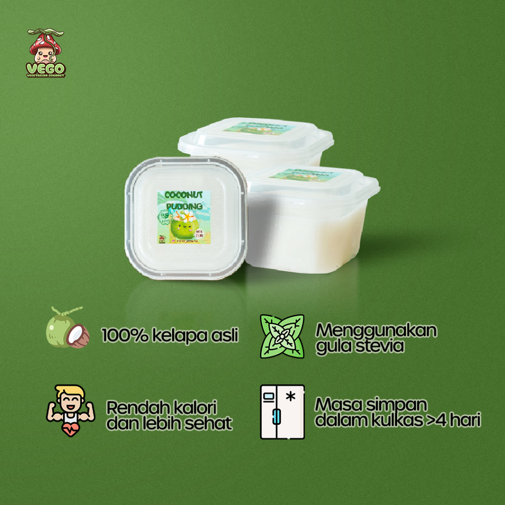 

VEGAN COCONUT PUDDING || PUDING KELAPA VEGAN