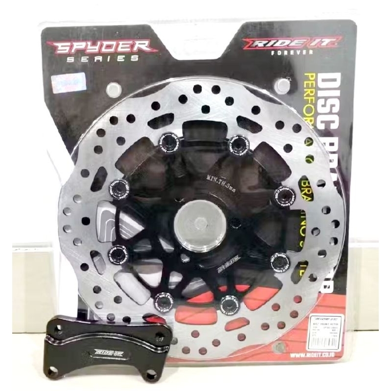 Disc brake piringan cakram Ride it Spyder 3 Lubang uk 260 mm + Breket Yamaha Mio J/Mio M3/Fino 115