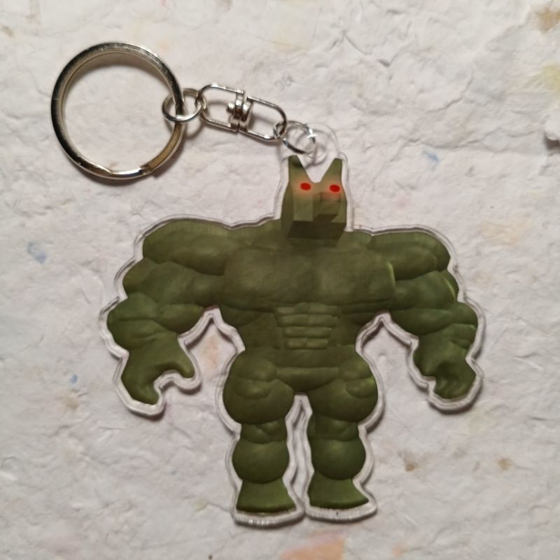 ganci WAREWOLF Dead Rails keychain gantungan kunci Warewolf wolf Dead Rails