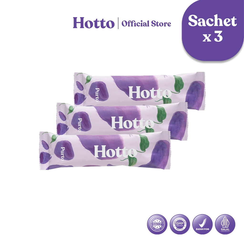

Hotto Purto Multigrain with purple potato cobaiin dulu sachet 7 sachet