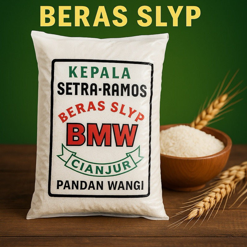 

BERAS BMW tekstur pulen dan enak kemasan 3 Kg