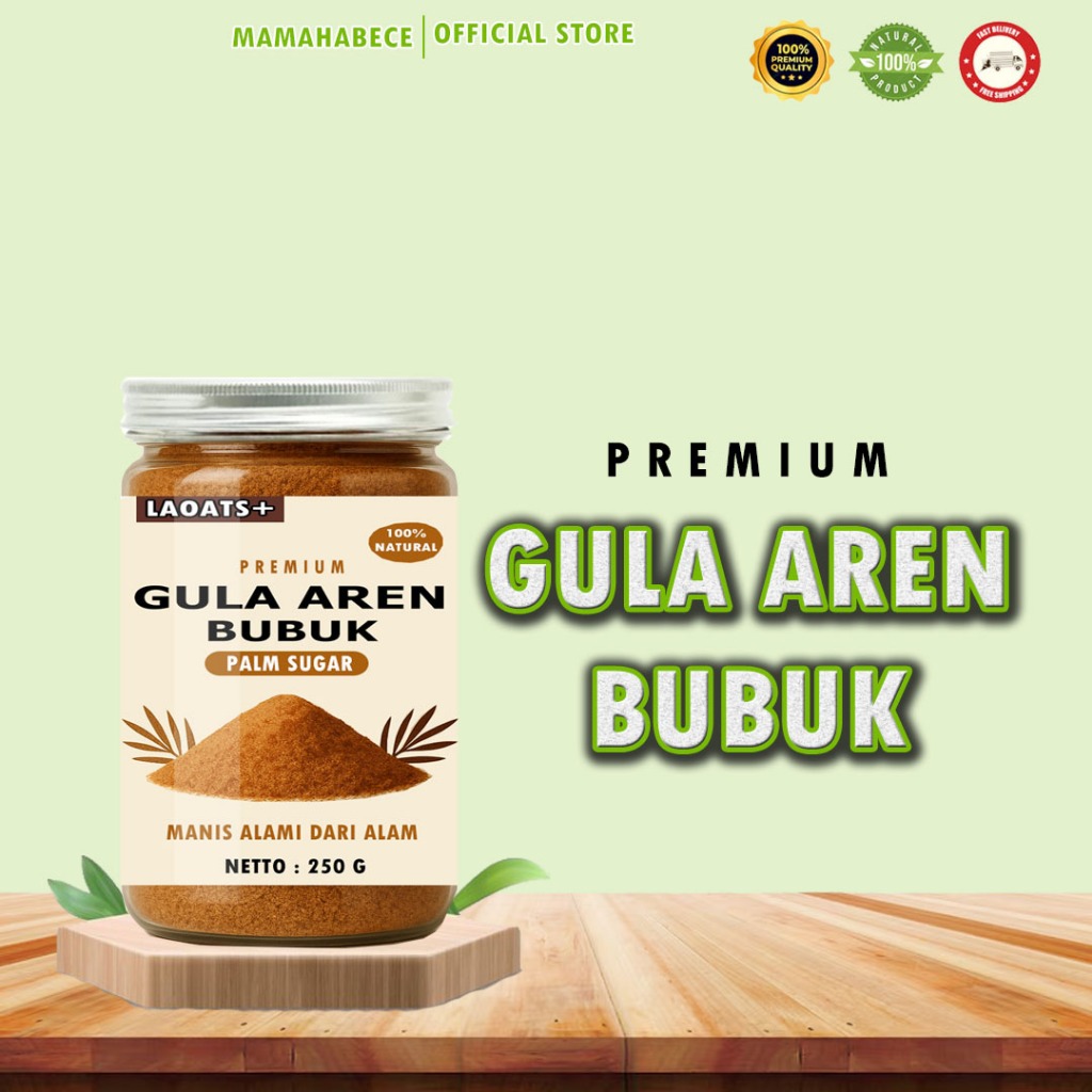 

Gula Aren Bubuk Premium 250g Laoats
