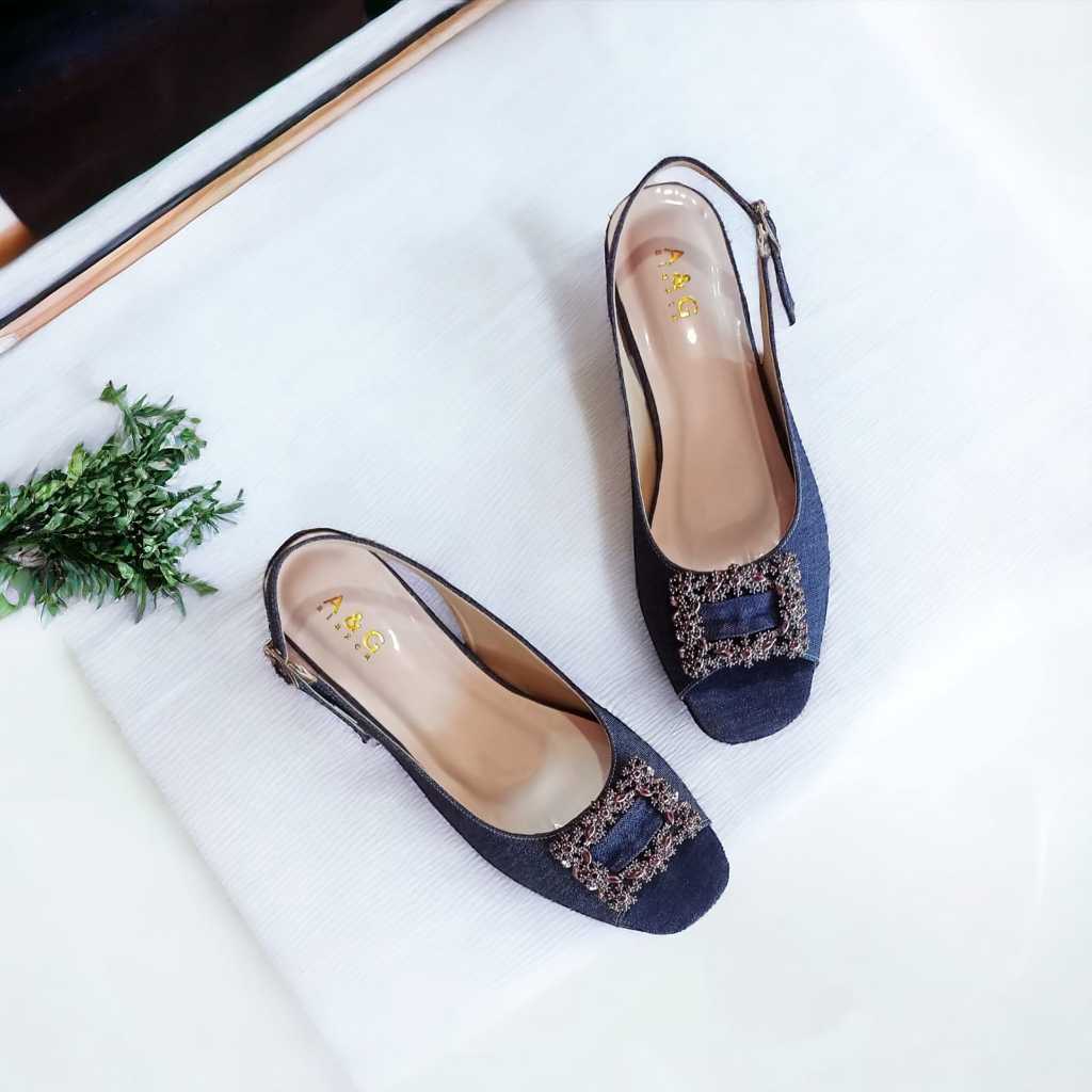 Bintang Khaki LV05 Sepatu Wanita Hak 3 cm Pesta Sepatu Formal Sepatu Kerja