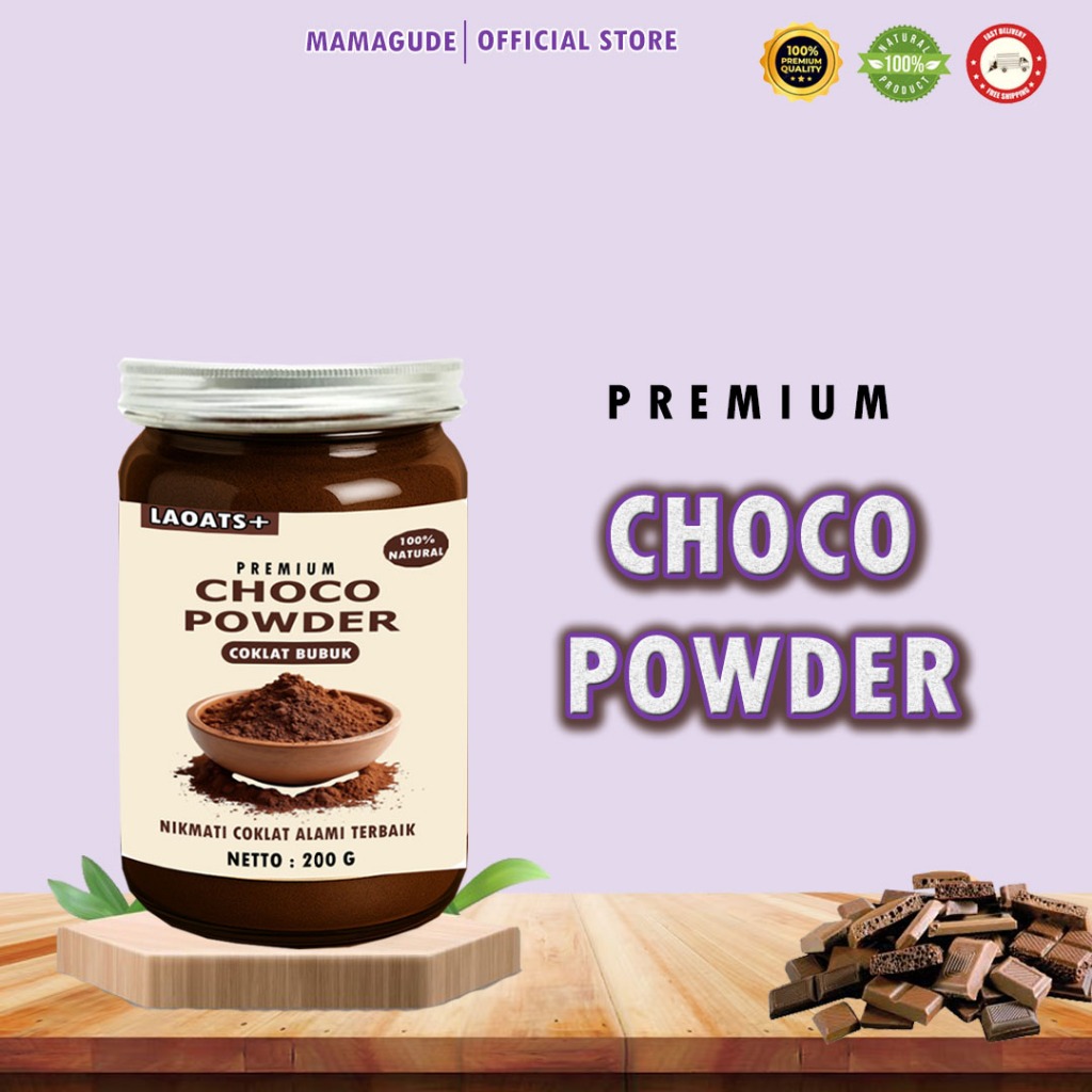 

Coklat Bubuk Premium 200g Laoats