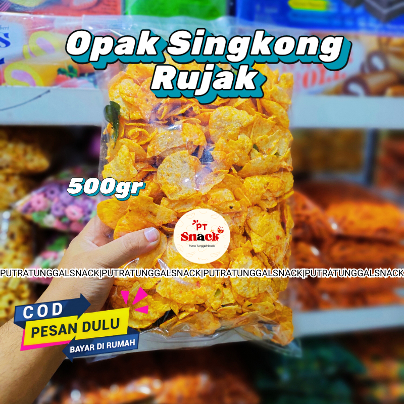 

Keripik Opak Singkong Rujak Pedas Manis 500gr