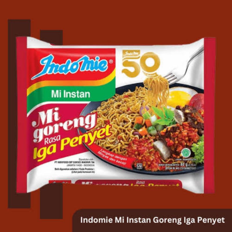 

INDOMIE GORENG RASA IGA PENYET 20 PCS SETENGAH DUS