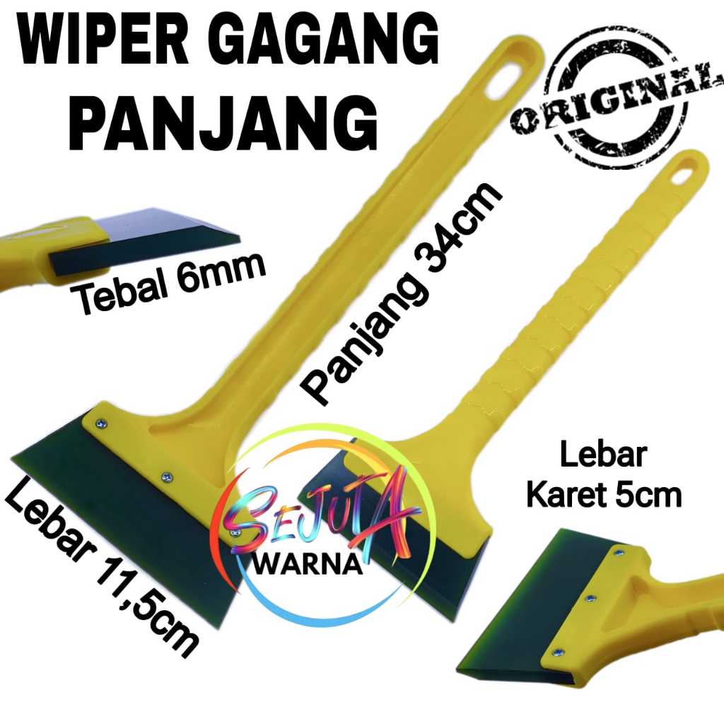 WIPER GAGANG PANJANG ALAT BANTU PASANG KACA FILM WALLPAPER RAKEL SCRAPPER