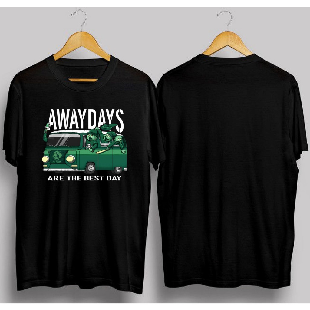 Kaos Casual AwayDays | T-shirt Casual AwayDays Lengan Pendek Pria Wanita